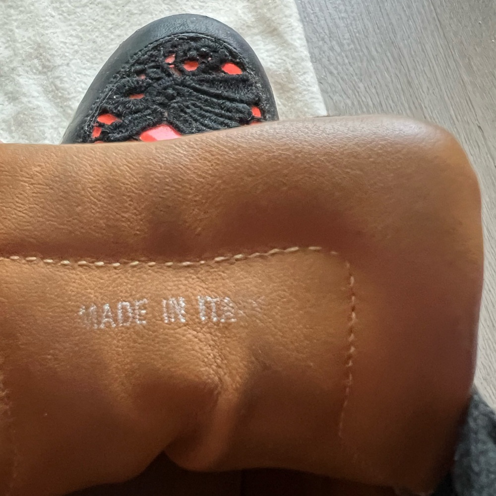 Jimmy Choo Black and Red Sneakers